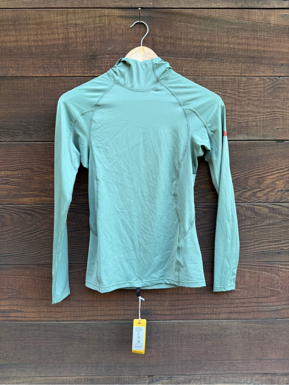 Florence Marine X Men’s Long-Sleeve Hooded Rashguard Top - Dark Sage Green NWT